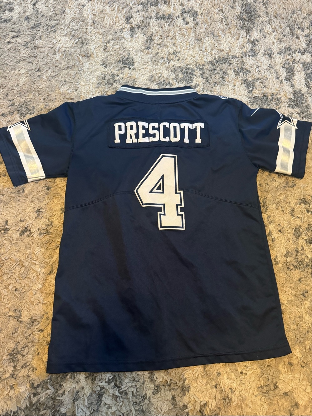 Nike Kids Navy Prescott #4 Football Jersey